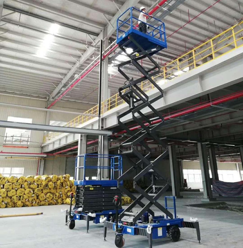 万宁助力行走剪叉式高空作业平台
